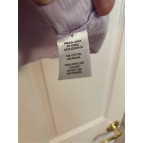 Altar'd State Women's Light Purple Short Sleeve Cropped Top Size S - Picture 8 of 9